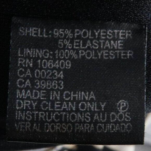 TAHARI ASL CREAM TAN & BLACK ANIMAL PRINT 3/4 SLEEVE MOCK WRAP MIDI DRESS SIZE 2 - Picture 4 of 12